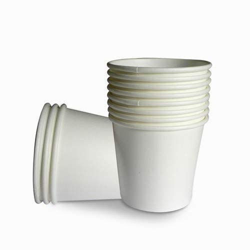 Disposable Paper Cup 150 ML (White) Set of 100 Paper Cups Amazon.in