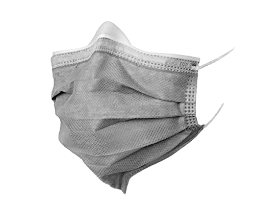 beesure be2590 cool vibe face mask grey box of 50
