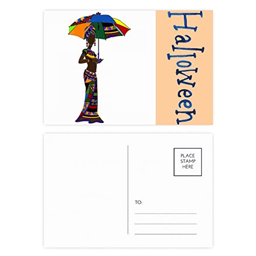 Cartes postales d'Halloween ethniques pour invitations uniques