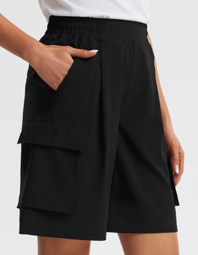 Libin Women's Hiking Cargo Shorts Wide Leg Bermuda Shorts Knee Length Lightweight Quick Dry Casual Short for Summer Travel3