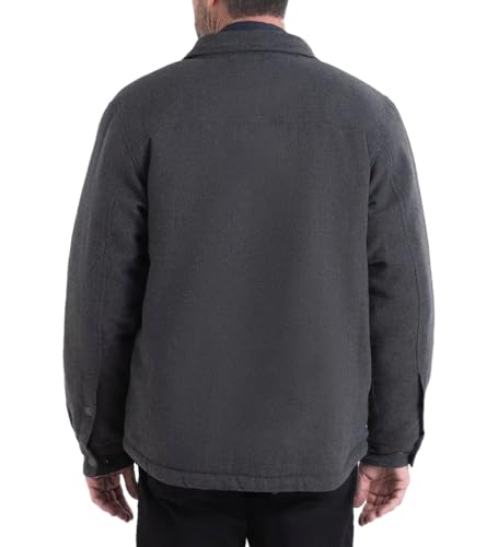 Thorogood Men's Merrill Heavyweight Berber Lined Shirt Jacket, Button Up Workwear Flannel Shacket3