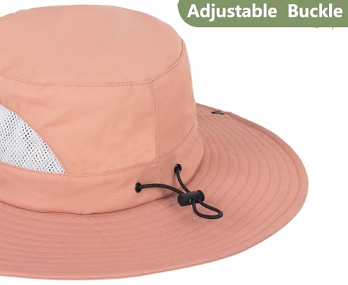 Kids Girls Summer Sun Hat - Wide Brim Sun Protection Outdoor Bucket Hat Safari Beach Hat (for 5-9 Years)3