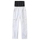 Schneejacke Mädchen-Kinder Skihose Jungen Und Mädchen Winter Outdoor Warm Verdickte Snowboard Doppel Board Kinder Skihose (White, 10)
