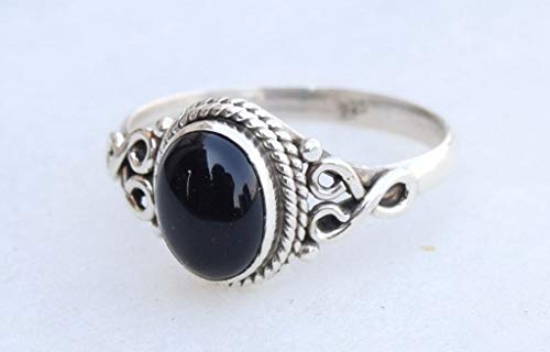 Black Onyx Stone Ring 925 Sterling Silver Statement Ring For Women Handmade Rings Gemstone Christmas Promise Ring Size US 10 Gift For Her2