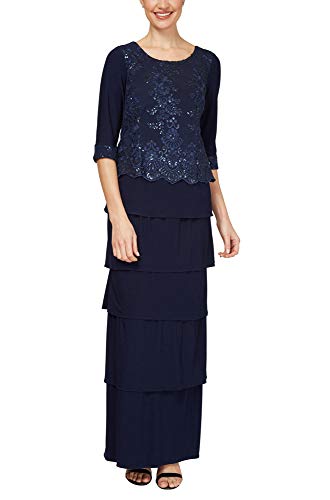 Le Bos Women's Dress, Navy, 18 #TOP16
