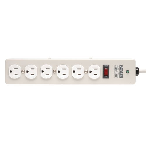 Tripp Lite 6 Outlet Surge Protector Power Strip, 6Ft Cord, Industrial, 1050-Joules, Metal, (Dg206) #TOP1
