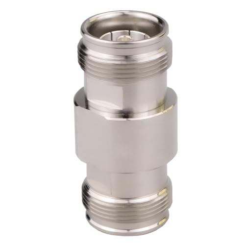 Adaptador Mini DIN 4.3/10 hembra a hembra bajo PIM de 160 dBc para cable coaxial 2