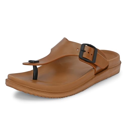 Image of Centrino Slides for Men | Comfortable & Stylish with Soft Insole | Trendy Design with Support Strap | Perfect for Spring Summer Traveling, Walking |Stylish & Everyday Flip Flops for Gents (7306)