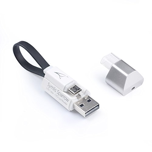 OTG Card Reader - Micro USB Cable - All in One, Converts Your Micro SD TF Memory Card into OTG USB Flash Drive for Android Smartphones, PC, Fast Charging/QC Charger Compatible, Symlis Sparrow