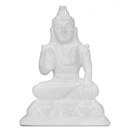 Indoselection Marble Shiv Shankar Statue 4 Inces