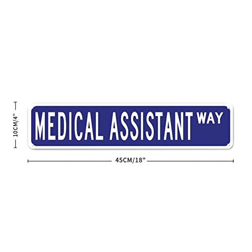 Medical Assistant Metal Sign Wall Art Custom Street Sign Medical Assistant Gift Home Wall Decorative Signs Medical Assistant Decor Profession Signs Quality Metal Sign For Laundry Room Porch Workshop #TOP5