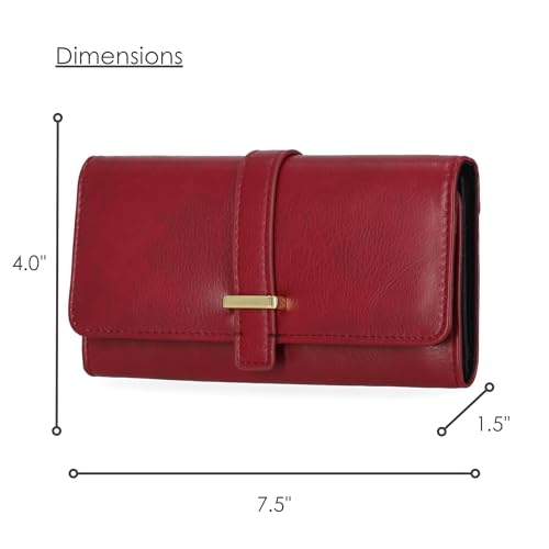 Image of Mundi File Master Womens RFID Blocking Wallet Clutch Organizer With Change Pocket