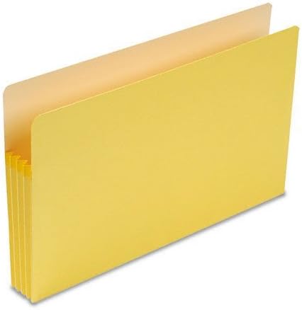 Smead, 74233, Colored File Pockets, 3.5 Expansion, Legal Size, Yellow, Sold As 1 Each