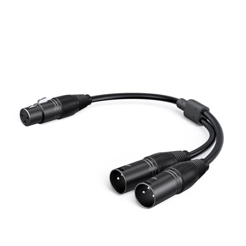 Image of Balanced XLR Splitter Dual XLR Male to 1XLR Female XLR Y-Split Patch Cable
