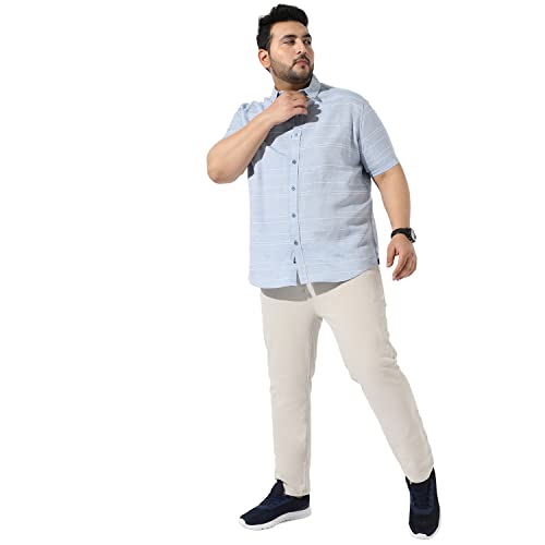 Image of Instafab Plus Men's Button Up Regular Fit Shirt for Casual Wear Modern Clothing Shirt Crafted with Regular Sleeve, Comfort Fit & High-Performance for Everyday Wear