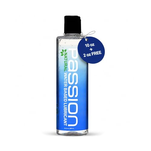 Passion Natural Water-Based Personal Lubricant, for Men & Women - 10 Fl Oz