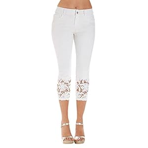WWricotta Short D’éTé pour Femme – Short en Jean en DéTresse Short D’éTé Sexy DéContracté Coupe Droite Push Up Basique Short en Jean avec Poche