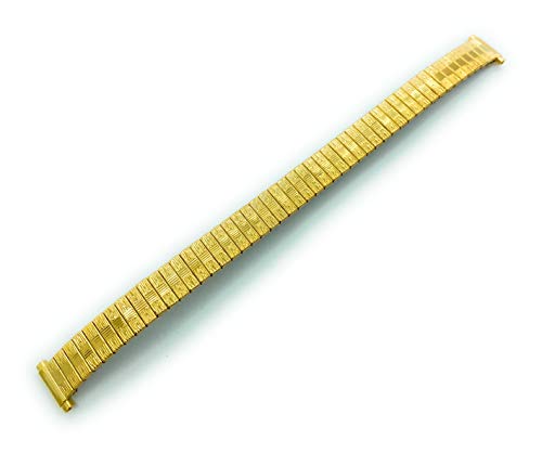 Bracelet montre extensible doré pour femme 10mm à 13mm en acier inoxydable