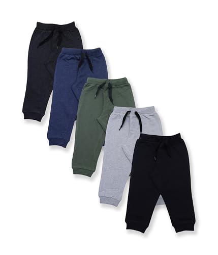 Image of YUV Baby Boys and Girls Cotton Pyjama Pants, Multicolor, 0-24 Months - Pack of 5