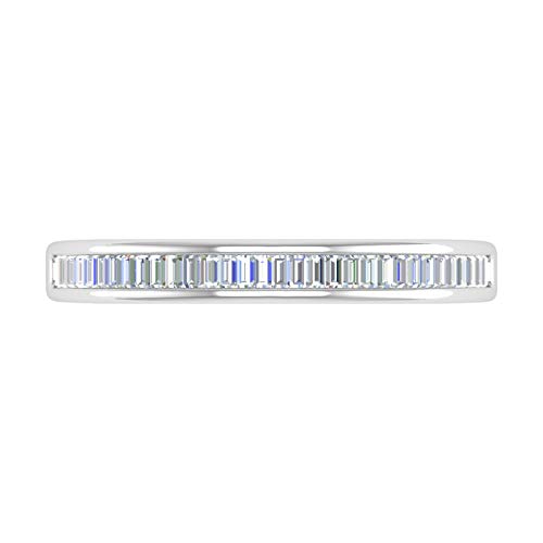 14K Gold Channel Set Baguette Diamond Wedding Band (1/4 carat)3