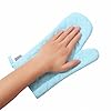 Oven Mitts and Pot Holders 4 pcs Set,High Heat Resistant 500 Degree Extra Thicken Long Kitchen Cotton Oven Glove for Cooking (12 Inch,Light Blue) #5