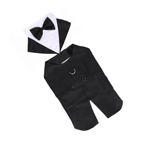 Traje formal tipo esmoquin para perro tamaño M