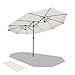 VOUNOT® Ombrellone da Giardino, Ombrellone Rettangolare da Esterno, in Alluminio, 460 x 270 cm, Protezione Solare UV50+, Beige immagine