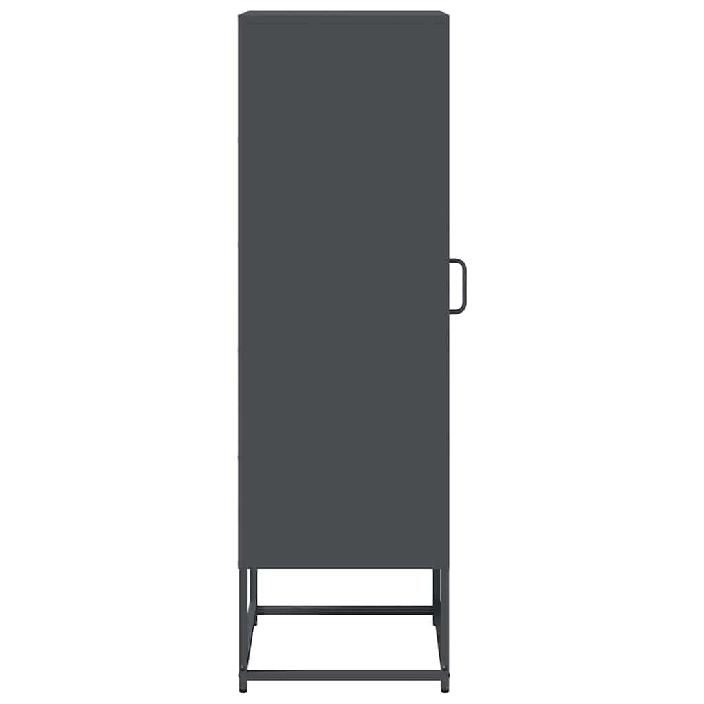 Highboard antracita 36x39x123 cm acero laminado en frío