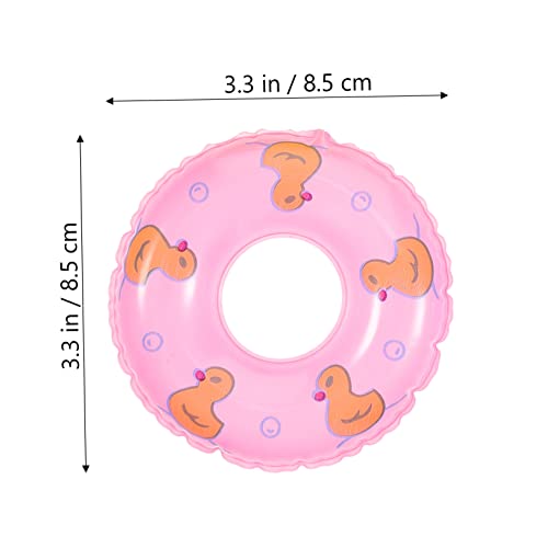 Mini swim rings de natation miniatures rigides et accessoires de photographie