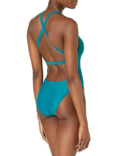 Image of Body Glove Women's Standard Smoothies Electra Solid One Piece Swimsuit with Strappy Back Detail