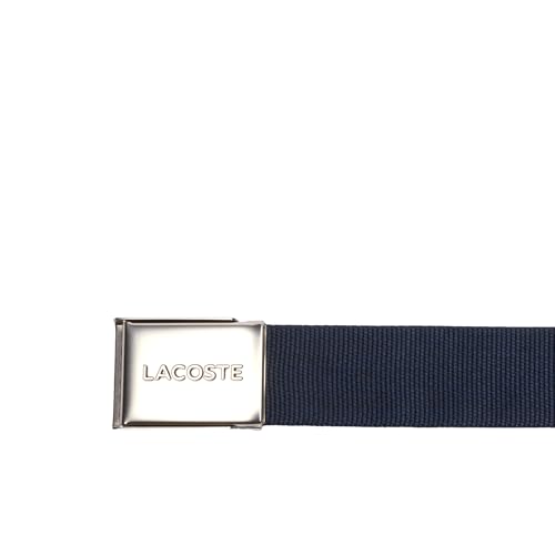 Image of Lacoste Men's L.12.12 Textile Signature Croc Logo Belt