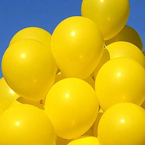Image of KBZVNAF Yellow Balloons Latex Party Balloon - 50 Pack 12 inch Round Helium Balloons for Birthday Wedding Baby Shower Sunflower Honeybee Theme Party Decorations | Round Helium Yellow Balloons for Birthday Wedding Baby Shower Sunflower Honeybee Theme Party Decorations