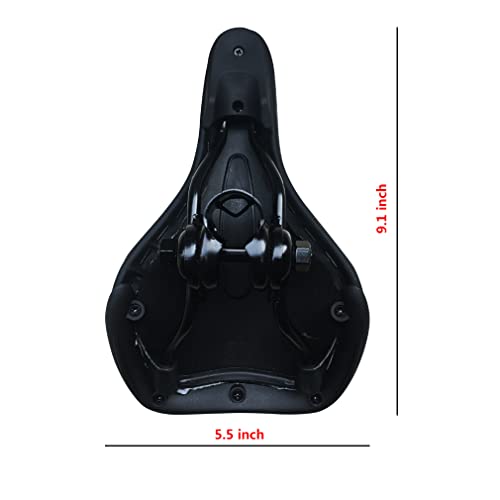 Soeenaper Bike Seat for 14 16 18 20 24 Inch Kids Bike Saddle Comfort Child Bike Saddle Replacement for Girls Boys Bike 129 (Black)