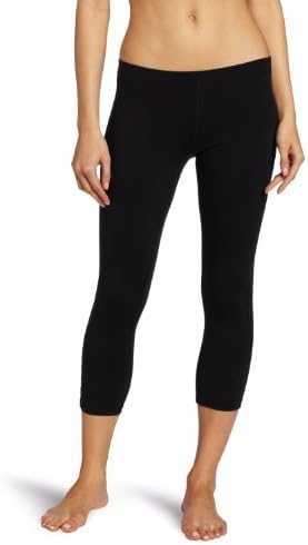 Active Basic Women's Basic 21 Inch Capri Leggings Large Black