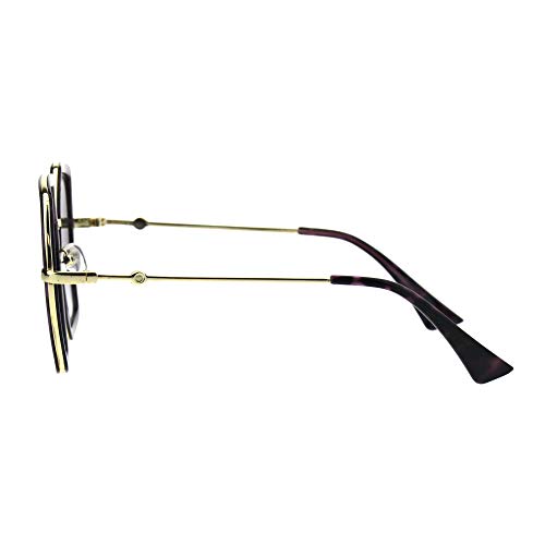 PASTL Women's Oversized Sunglasses Hexagon Shape Double Frame Shades UV4004