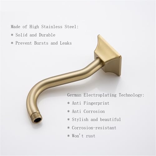 Bras de douche mural extensible pour éliminer les jets inconfortables - 5