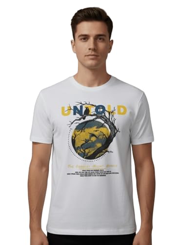 Image of Dollar Club Men's Cotton Round Neck Printed T-Shirt