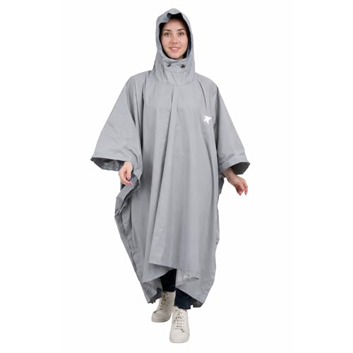 Image of ROCKSPORT Unisex Outdoor Rain Poncho for Adult,Multi Use, Waterproof, Lightweight, Reusable & Packable, One Size Fits Most