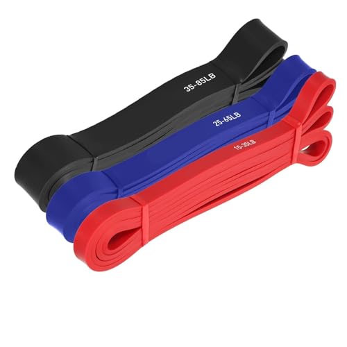 Bandes de résistance pour tractions pour progresser en musculation, pack de 5 élastiques