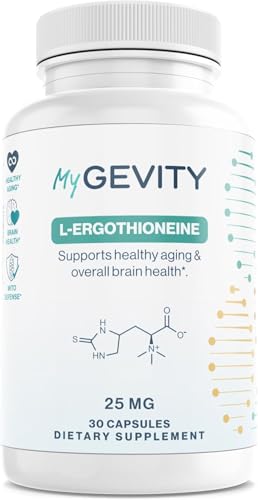 MyGevity Ergothioneine 25mg Zero Synthetic Fillers 99.9% Pure Fermented