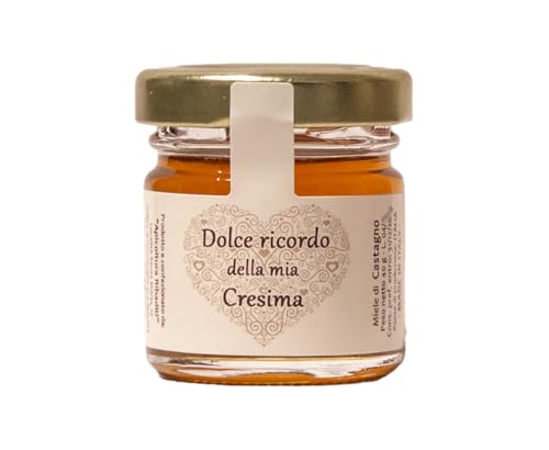 20 vasetti miele, bomboniere dolce ricordo della mia Cresima.