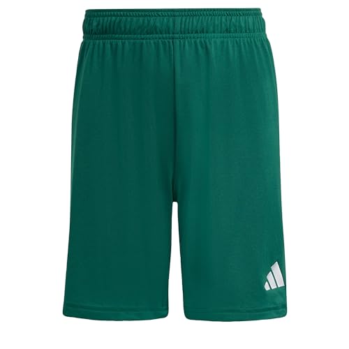 adidas Mixte Enfant Entrada26 Kids Shorts, Team Dark Green/White, 7-8 Years