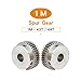 Industrial helical gear Gear Wheel 1M-43T/44T Bore Size 8/10/12 Mm 304 Steel Motor Gear Teeth Thickness 10 Mm Total Height 20 Mm (Size : 10 mm, Color : 43 Teeth)