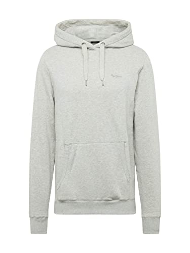 Pepe Jeans Thru Mens Felpa con cappuccio, Grigio