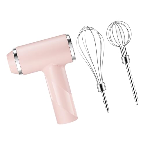 HOOLRZI Batidora de mano con batería de 800 mAh con control de 3 velocidades y accesorios, perfecta para varias tareas de cocina, mezclador ergonómico