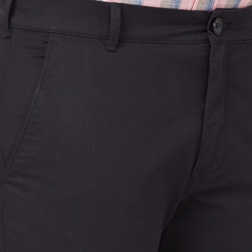 Image of Colorplus Men's Nuvo Fit Solid Piece Dyed Pattern Cotton Blend Flat Front Casual Trouser