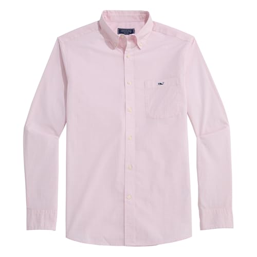 vineyard vines Men's Anegada Gingham Perfect Wash Poplin Shirt