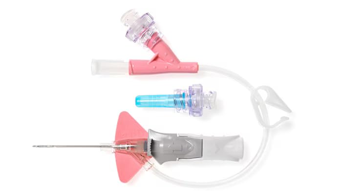 BD Nexiva Closed IV Catheter System, Dual Port with BD Q-Syte Needle-free Connector, 20 G x 1.00 in. (1.1 mm x 25 mm), #383536, (20 Count)