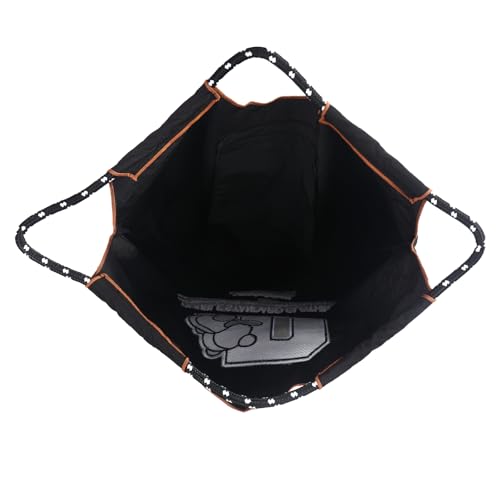 Women Fashion Handbag Embroidered Skateboard Bear Nylon Handbag Designed for Shopping Travel Beach and Birthday Gifts (Skateboard Bear-black-004)3