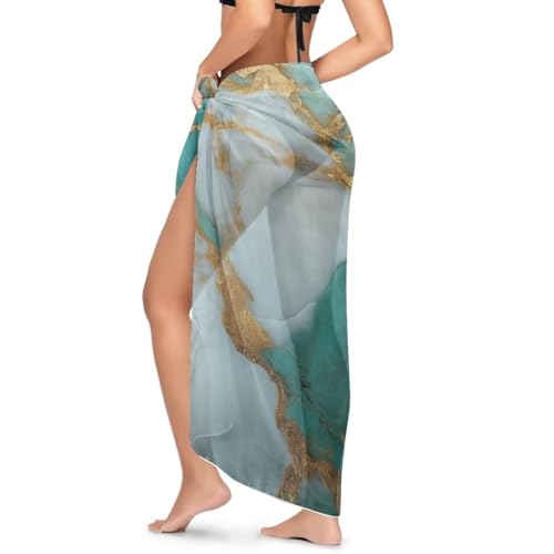 TOADDITDO Swimsuit Coverup for Women Marble Texture Style Sarong Pareo Wraps Beach Bathing Suit Wrap Skirt for Holiday2